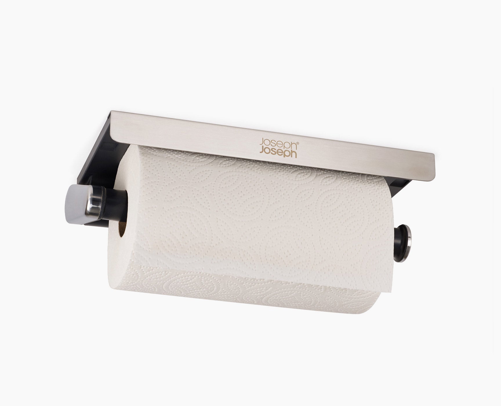 Support Magnétique Essuie-Tout Porte-Rouleau Cuisine – 2 Pièces, Force 2 Kg, Noir