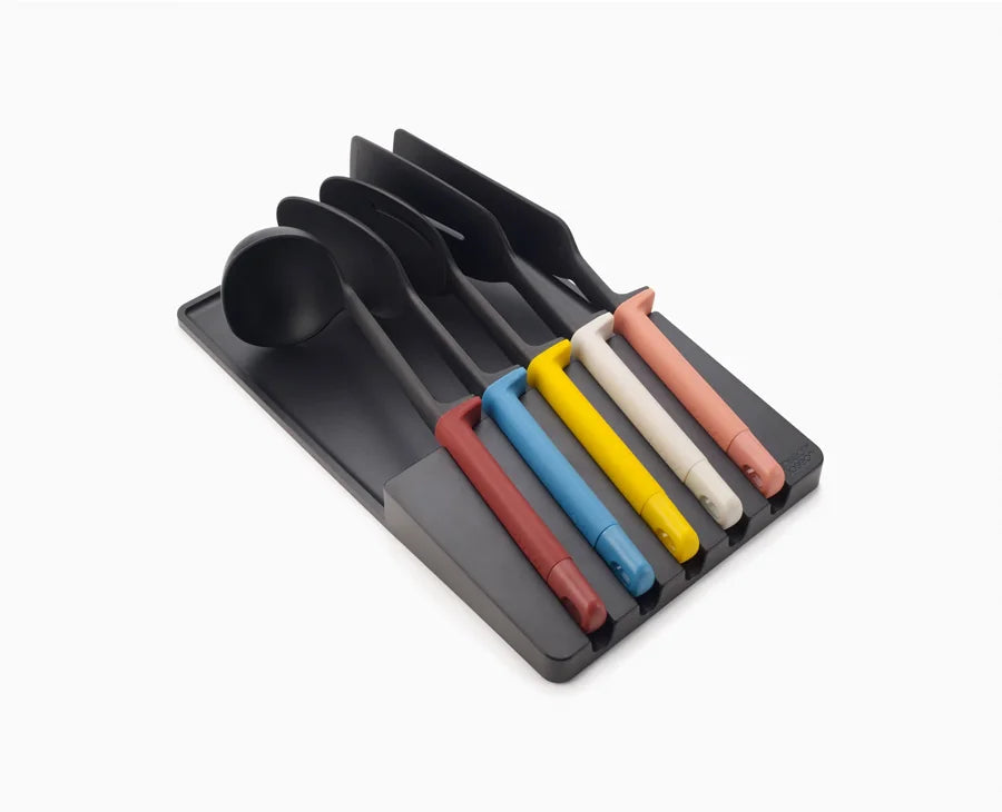 Lot 5 Ustensiles De Cuisine Joseph Joseph + Support - Noir - NEUF