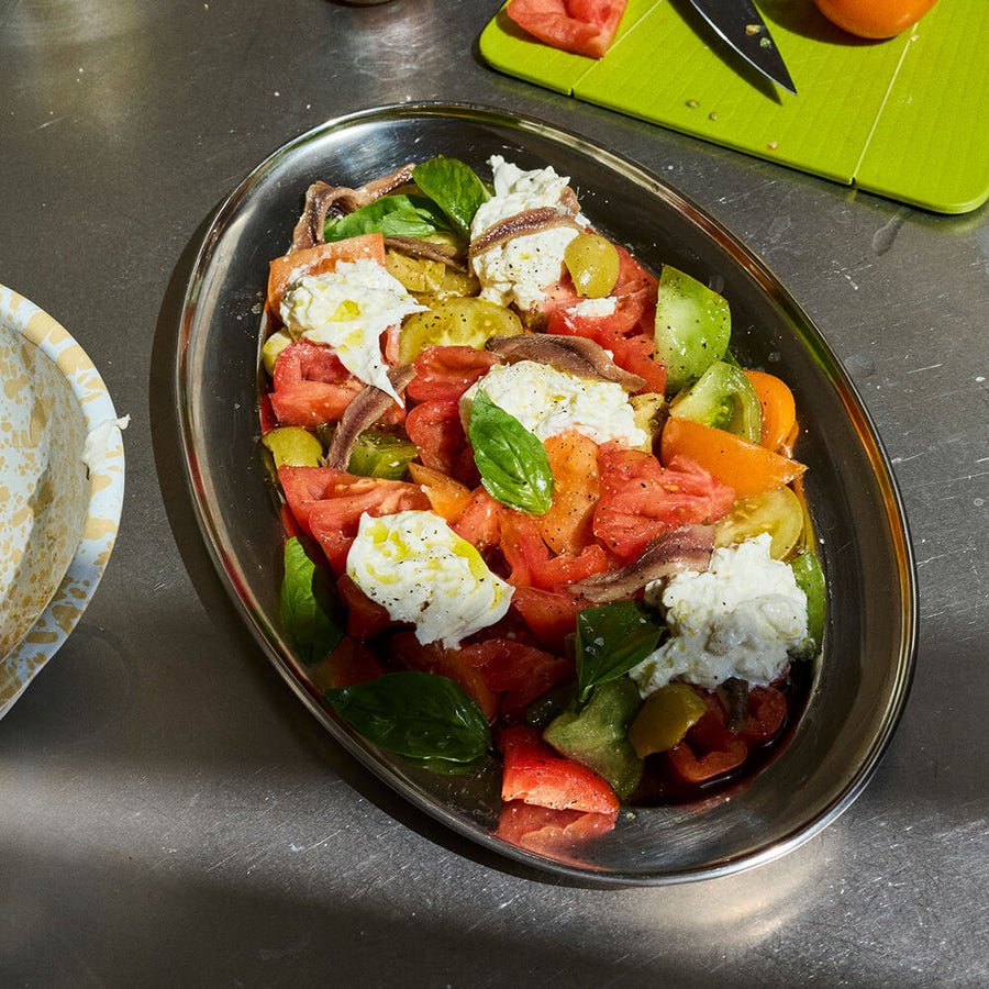 Salade de tomates et de burrata