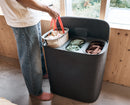 Tota 2 Trio 90L Panier à Linge de Séparation Gris Forêt