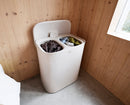 Tota 2 90L Panier à Linge de Séparation Champignon Clair