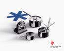 Set de 3 Casseroles en Inox Space Steel