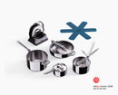 Batterie de Cuisine de 5 Pièces en Inox Space Steel