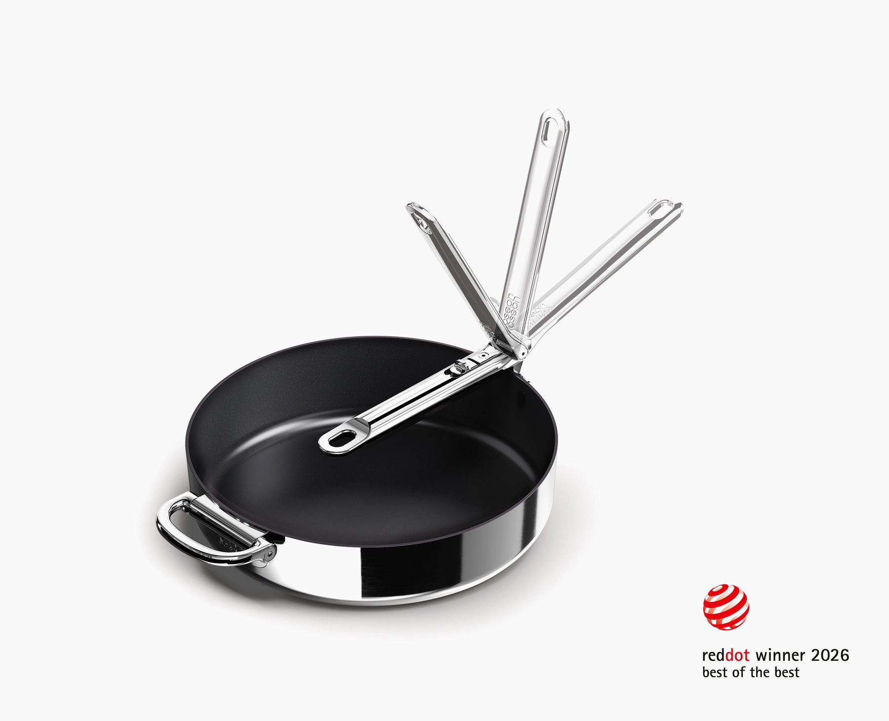 Poêle à Frire Antiadhésive Inox de 28 cm Space Steel