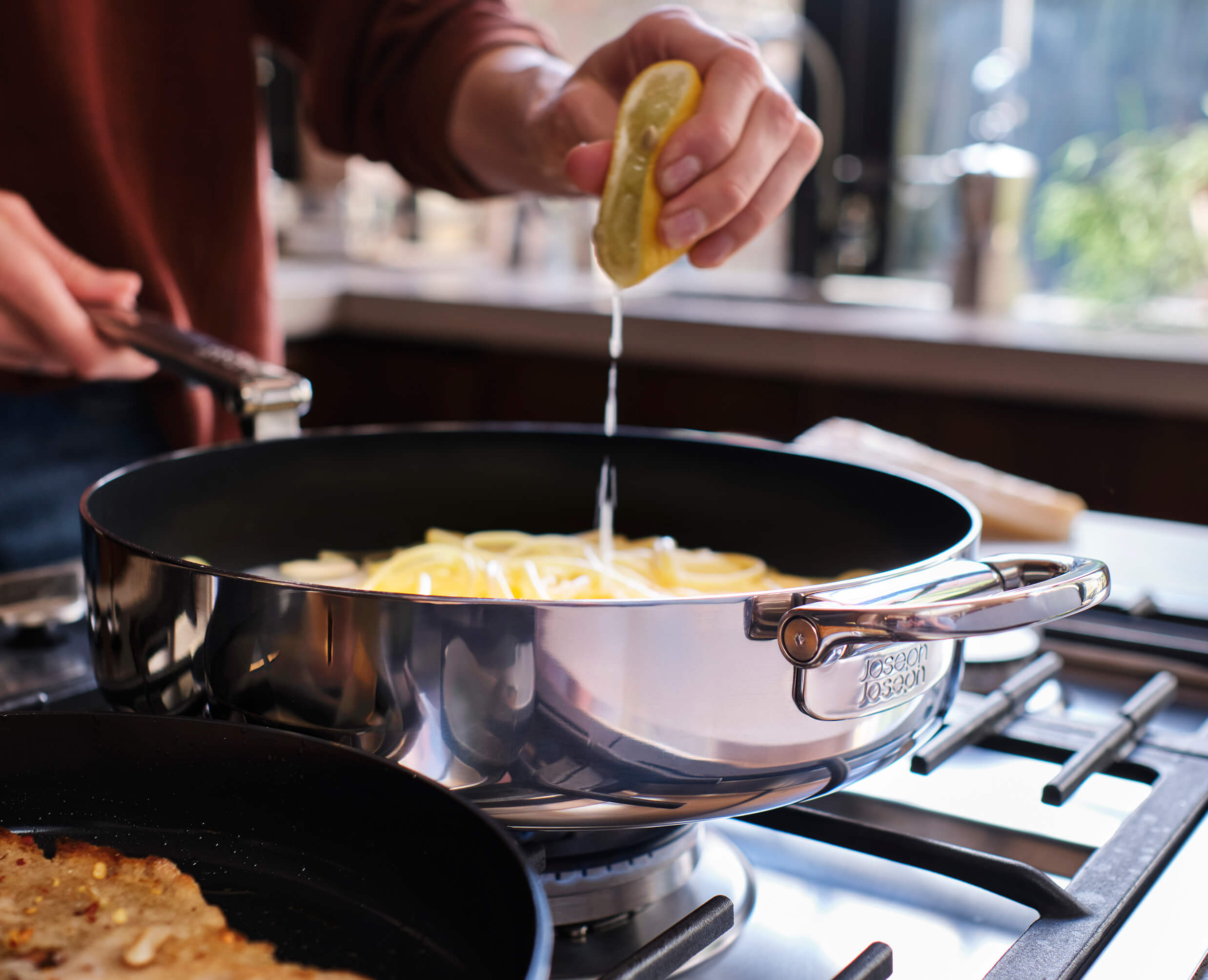 Poêle à Frire Antiadhésive Inox de 28 cm Space Steel