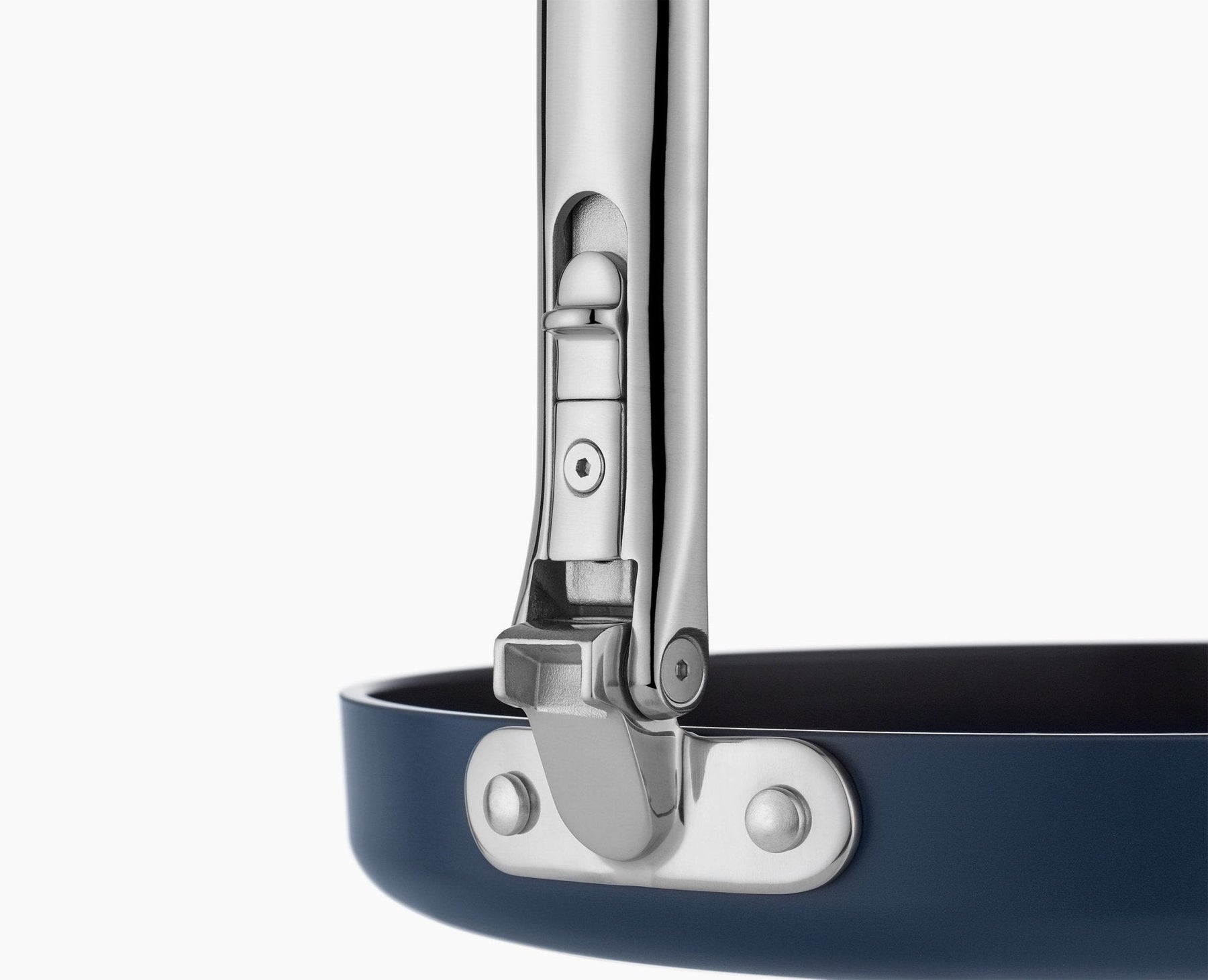 Space Folding Handle Non-Stick 28cm Blue Shallow Frying Pan