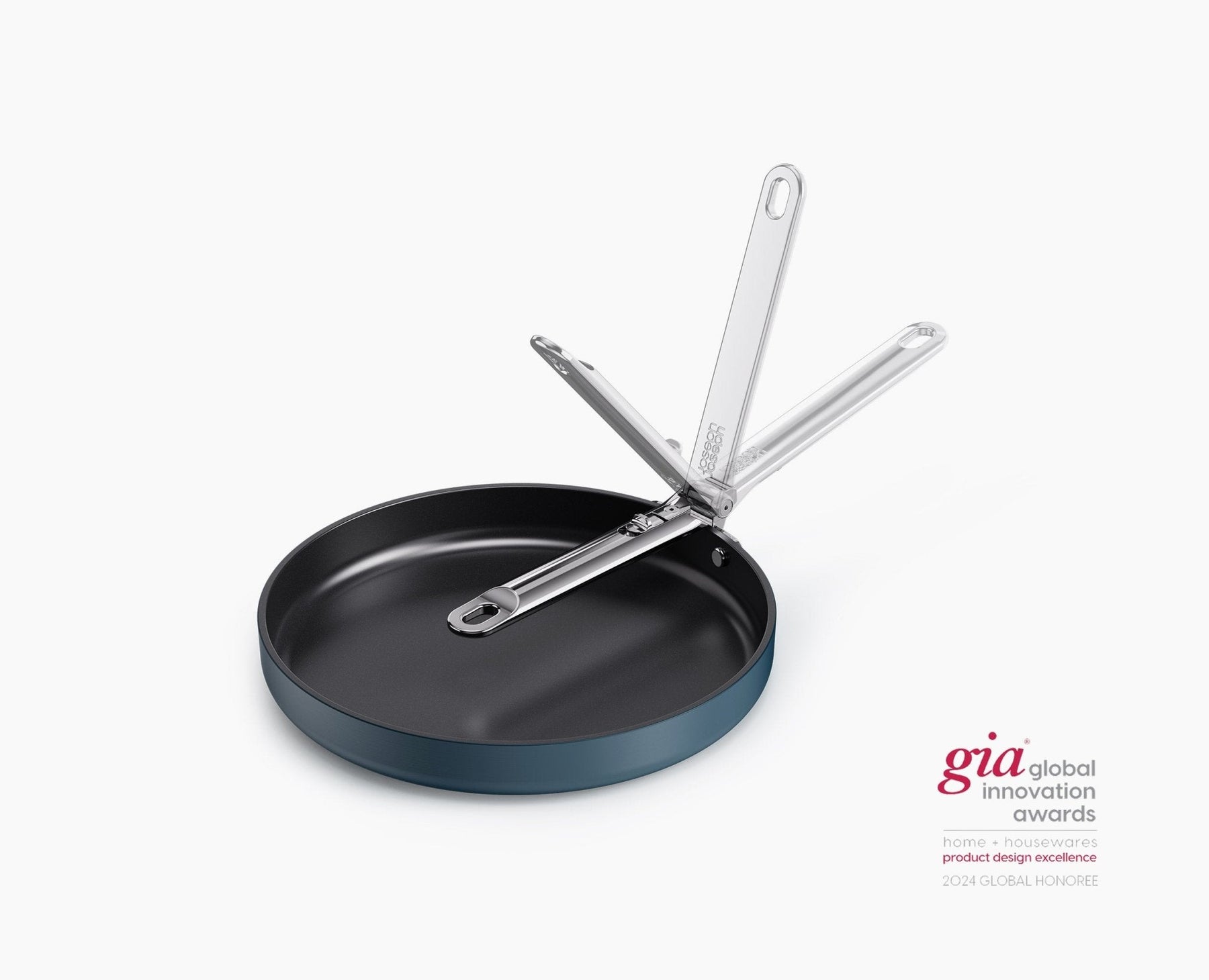 Poêle Anti-Adhésive de 28cm avec Poignée Pliable Bleue Space