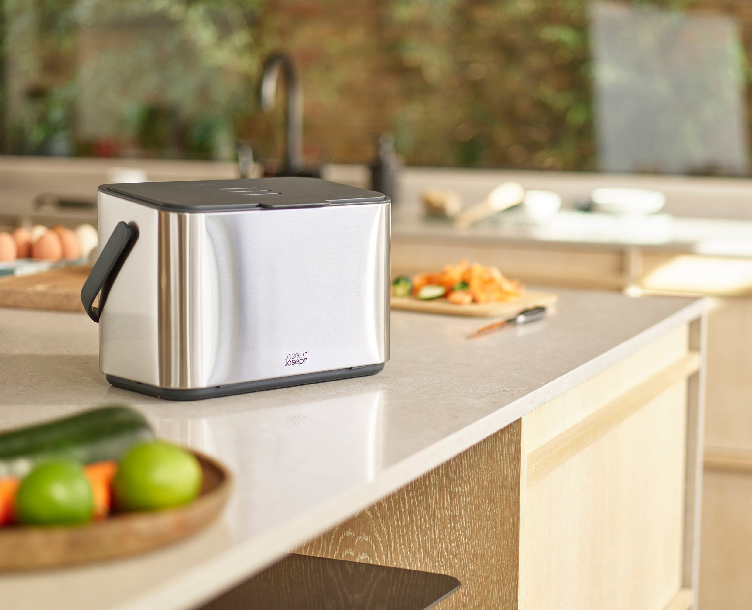 Collect™ 4L Stainless-steel Food Waste Caddy Starter Set