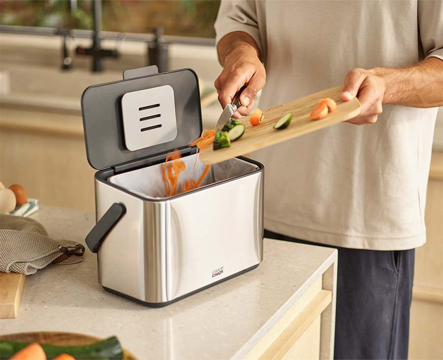 Collect™ 4L Stainless-steel Food Waste Caddy - 30145 - Image 2