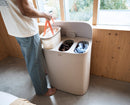 Tota 2 Trio 90L Panier à Linge de Séparation Champignon Clair