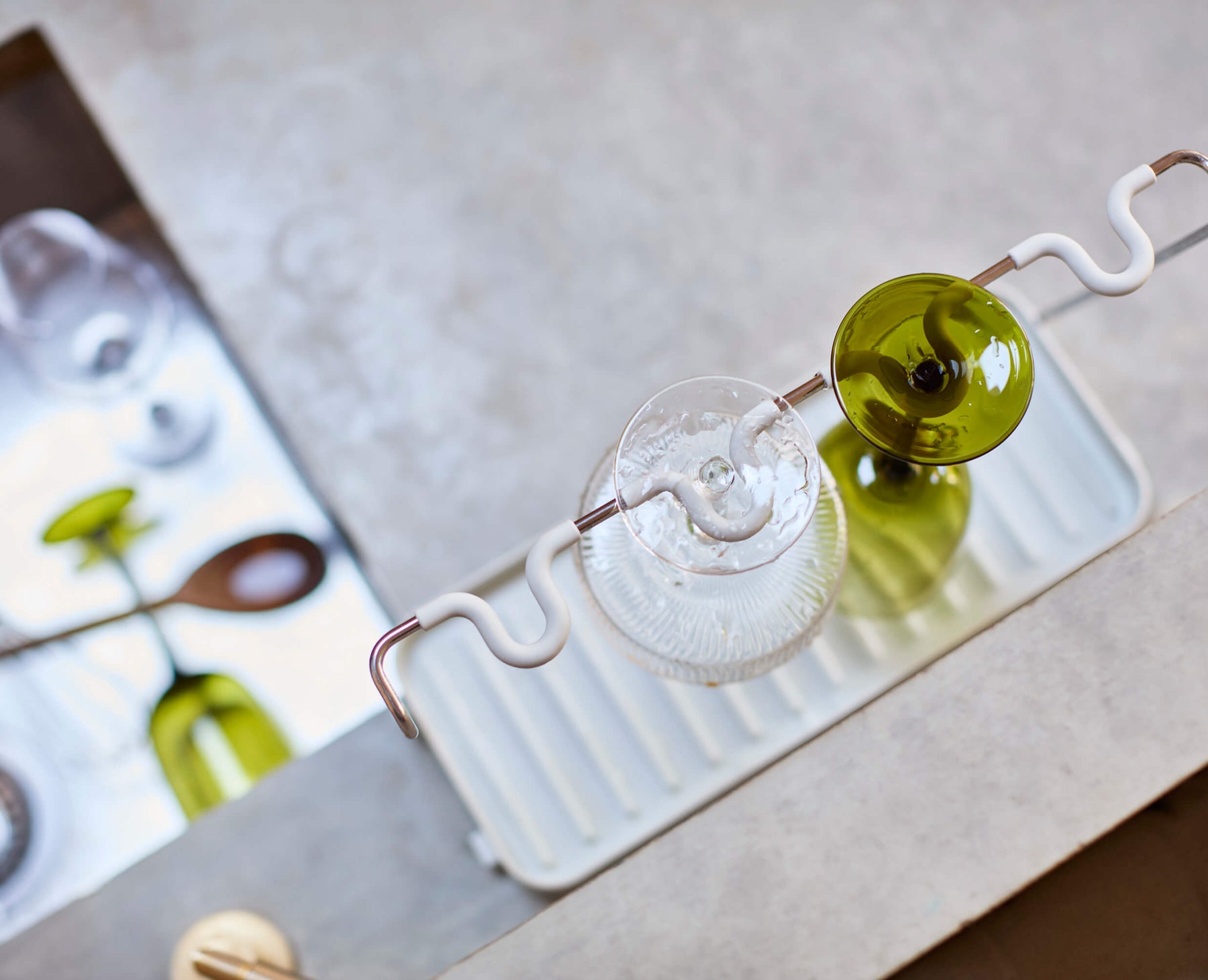 DrySmart™ Folding Wine Glass Drying Rack
