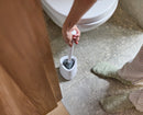Brosse de Toilette Compacte en Silicone Blanche Mat Flex 360™ Lite