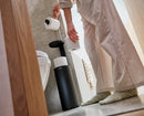 Rangement pour Papier Toilette avec Dérouleur Noir EasyStore™