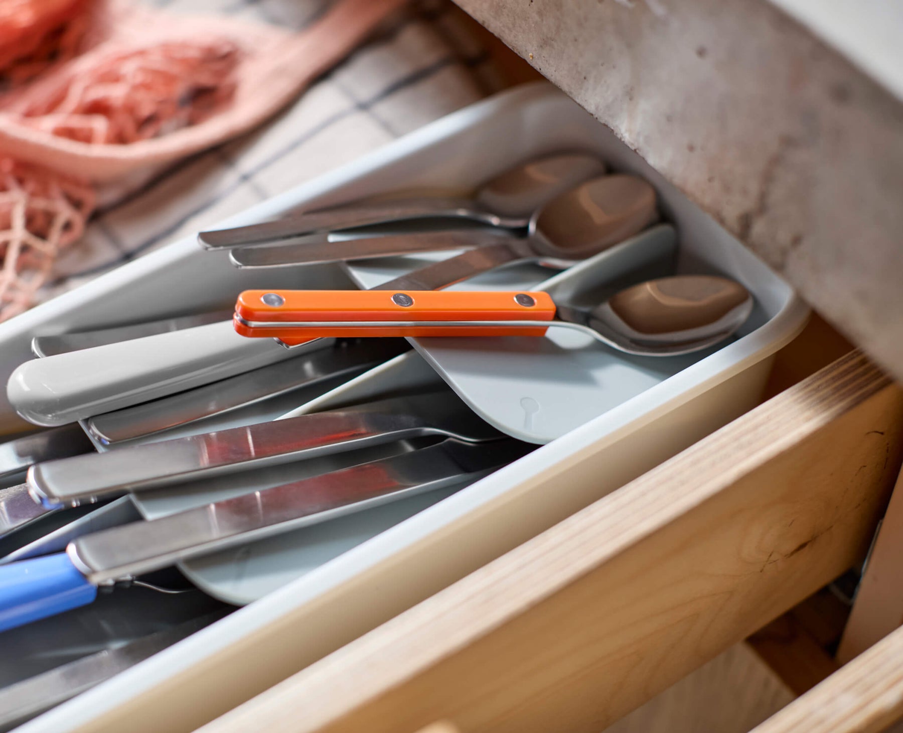 DrawerStore™ Compact Tiered Cutlery Organiser