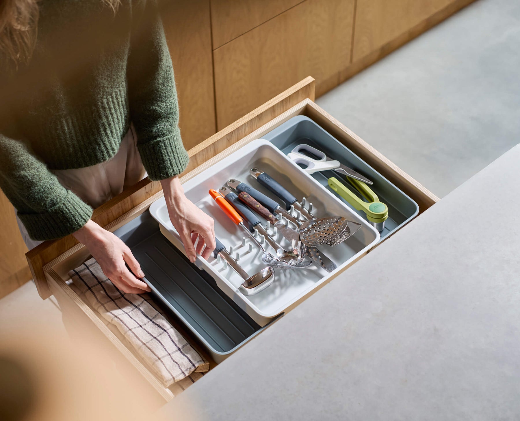 Range-Ustensiles de Cuisine Extensible et Recyclé Drawerstore™