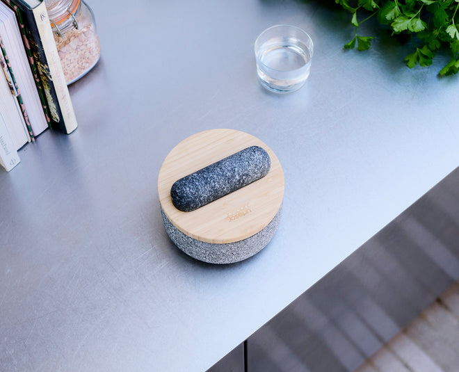 Dash™ Pestle &amp; Mortar with Bamboo Lid - 20176 - Image 1