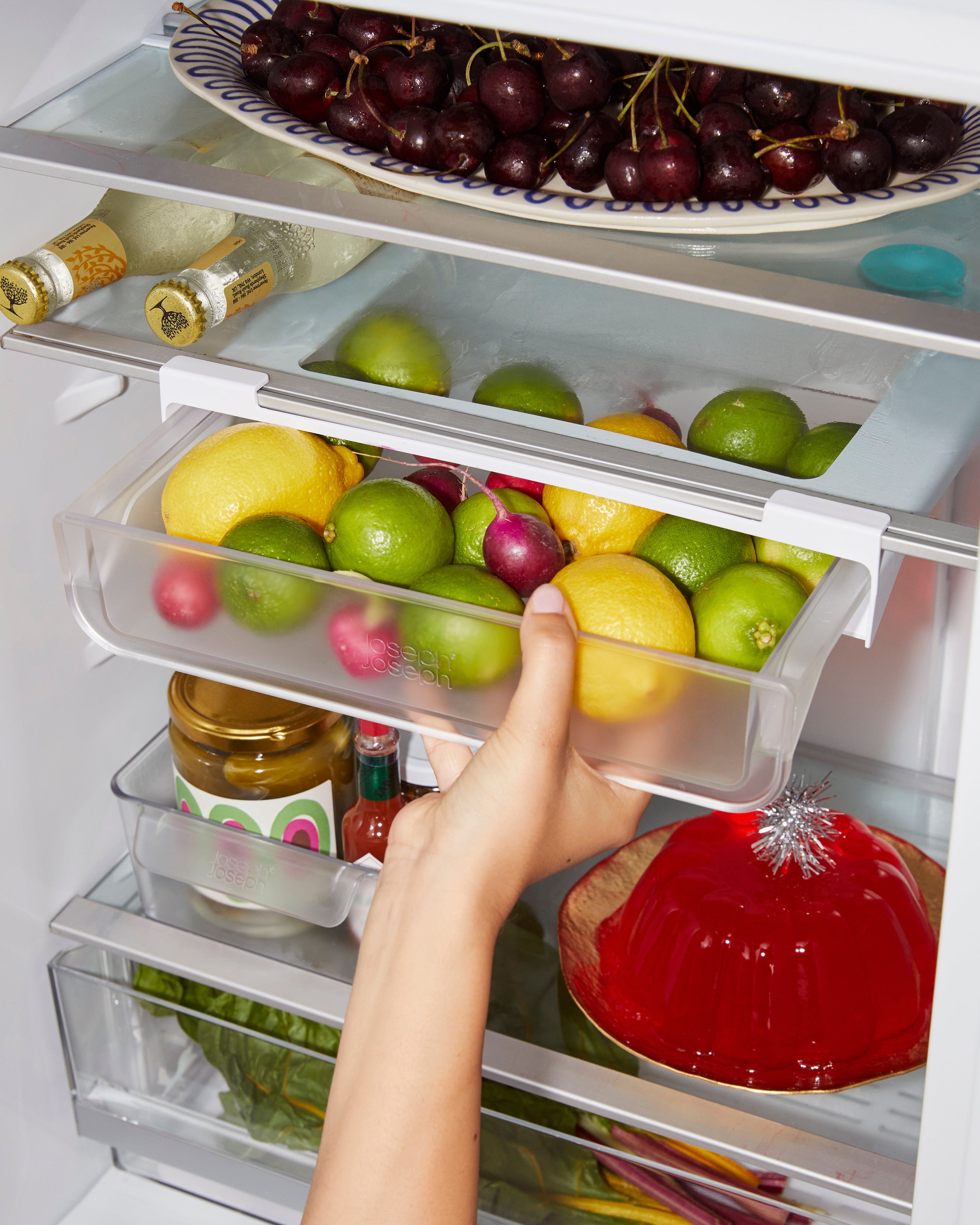 2-piece FridgeStore™ Clear Under-shelf Drawer &amp; Storage Bin Set