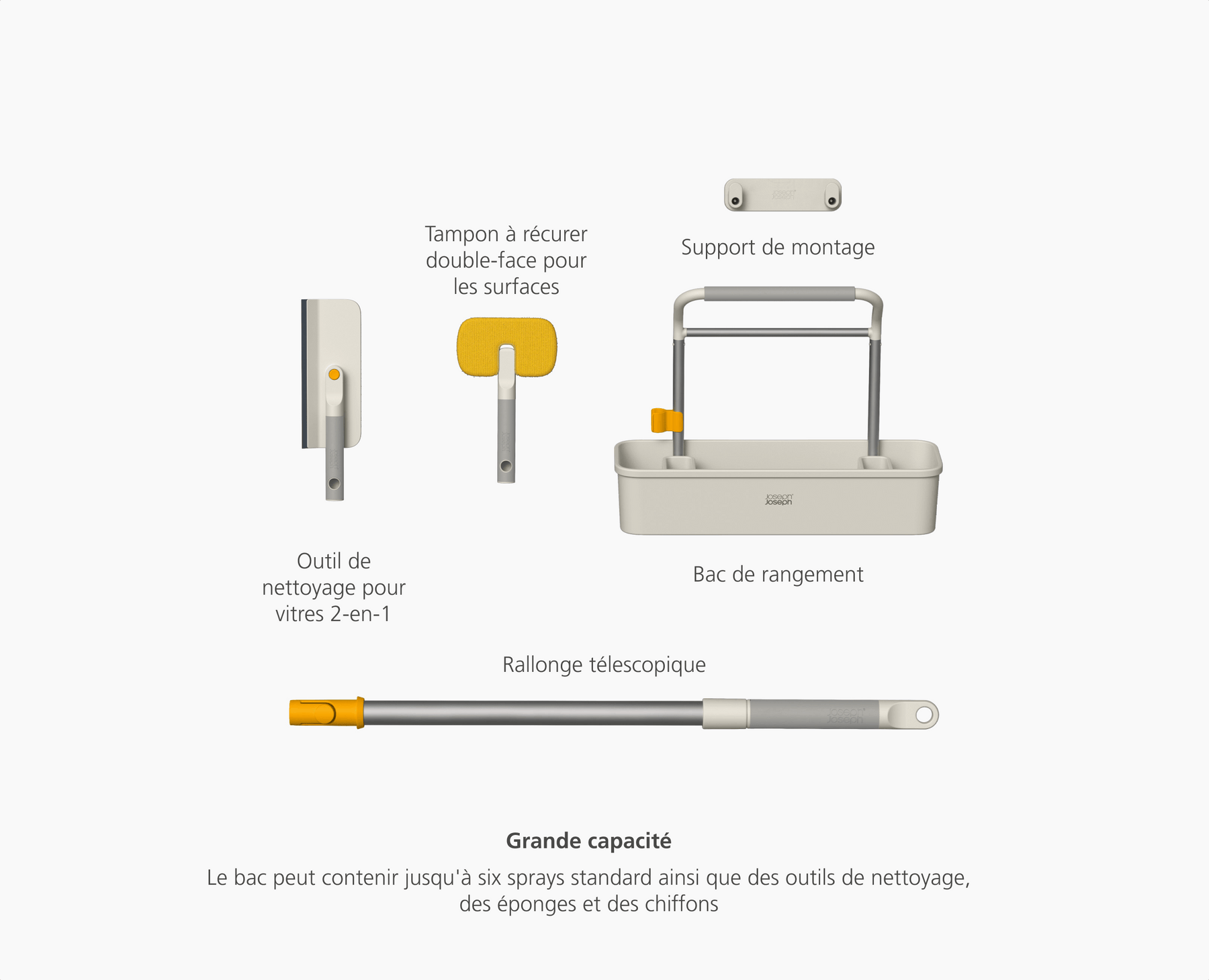CleanTech™ Ensemble d'Outils avec Organisateur Caddy