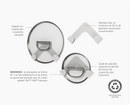 CupboardStore™ Lot de 3 Range-Couvercles de Casseroles