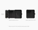 Extend™ Steel Plus Expandable Black Dish Drainer with Wine Glass Rack