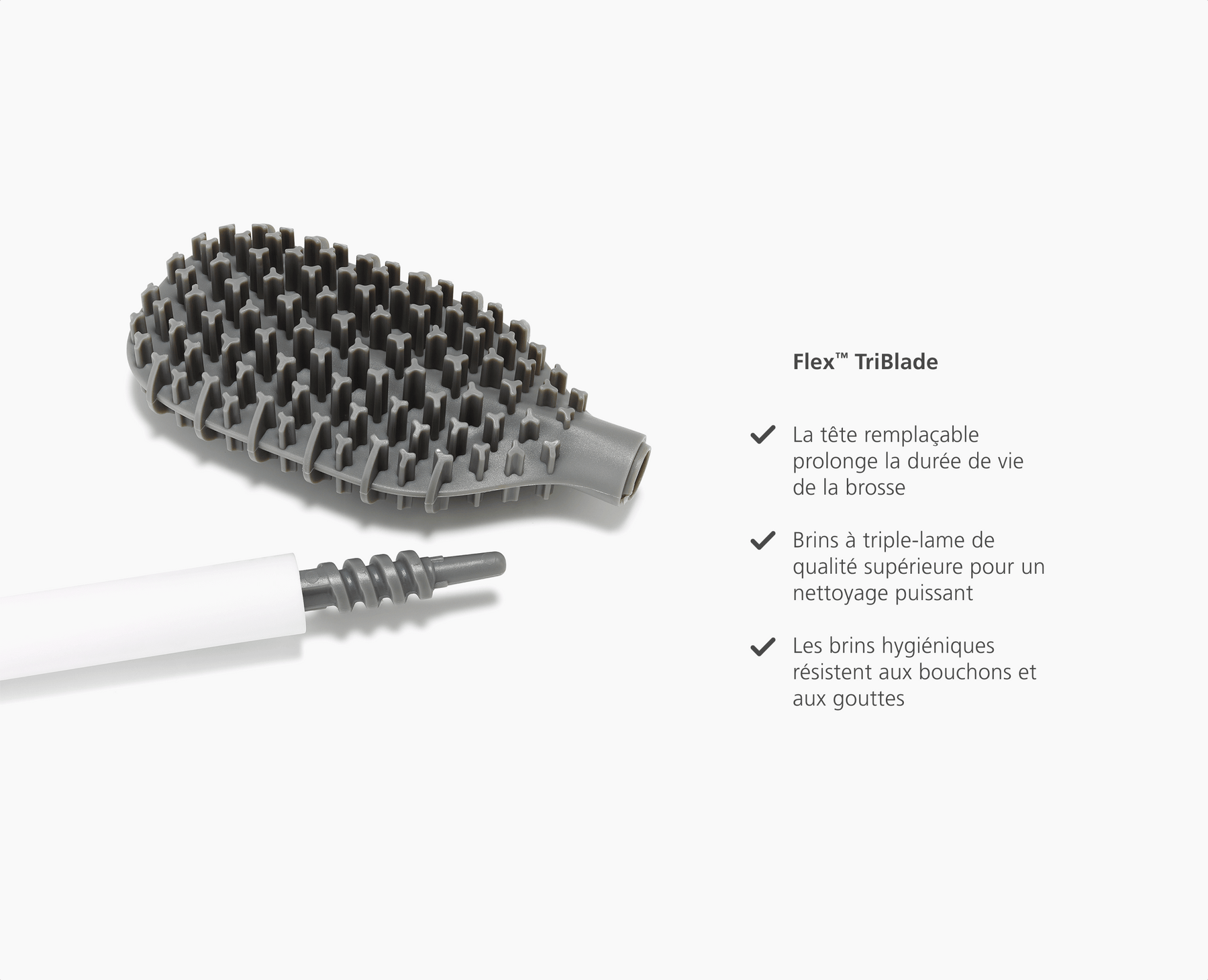Flex™ TriBlade Lite Kit De Démarrage Brosse WC Blanche