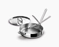 Space Steel Folding Handle 28cm Saute Pan &amp; Lid