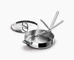 Space Steel Folding Handle 28cm Saute Pan &amp; Lid