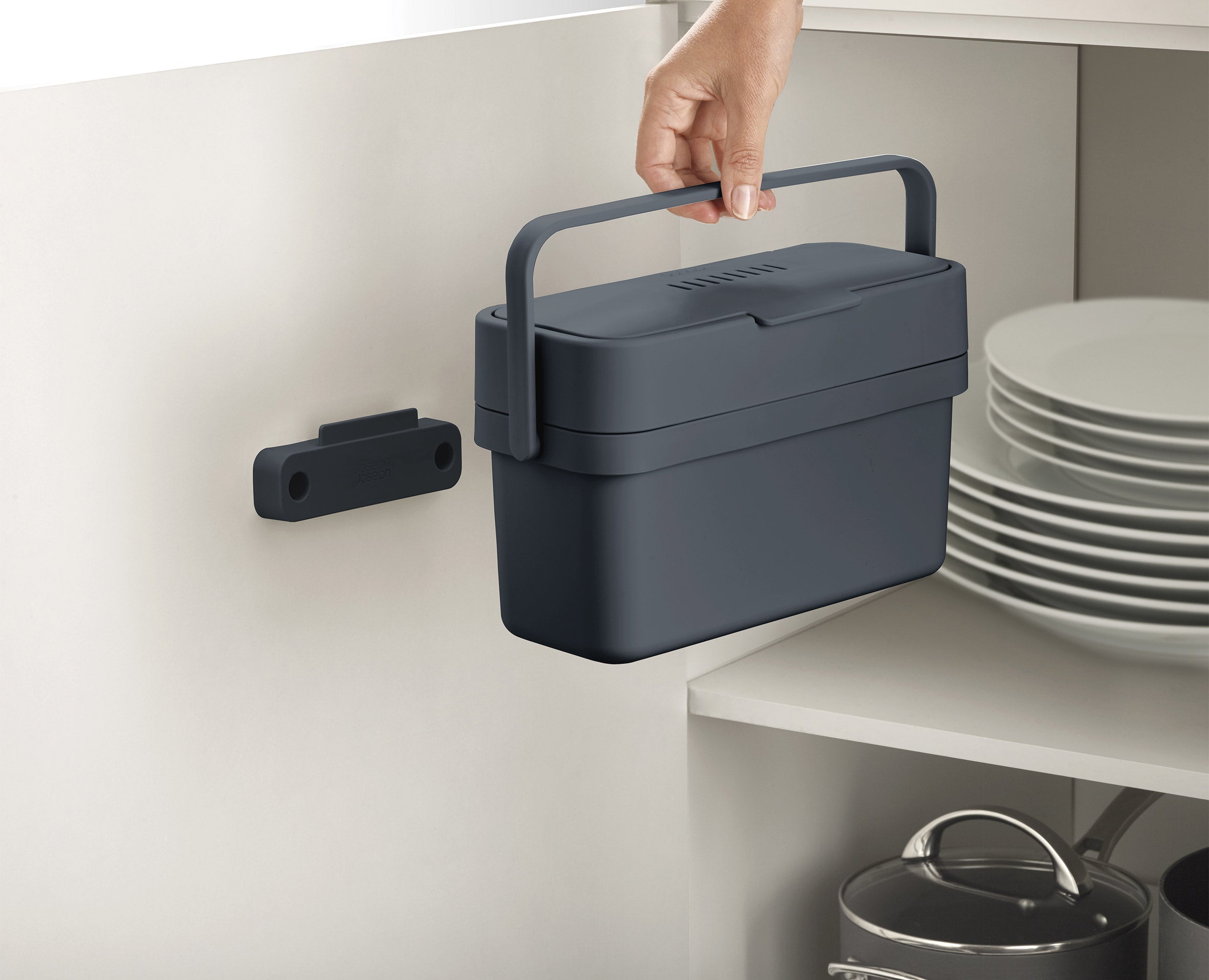 Compo™ 4L Grey Food Waste Caddy Starter Set