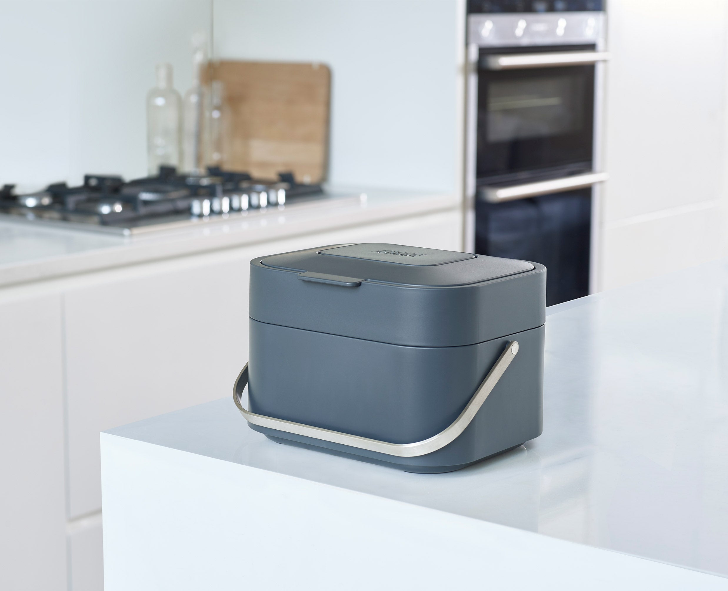 Stack 4L Grey Food Waste Caddy Starter Set