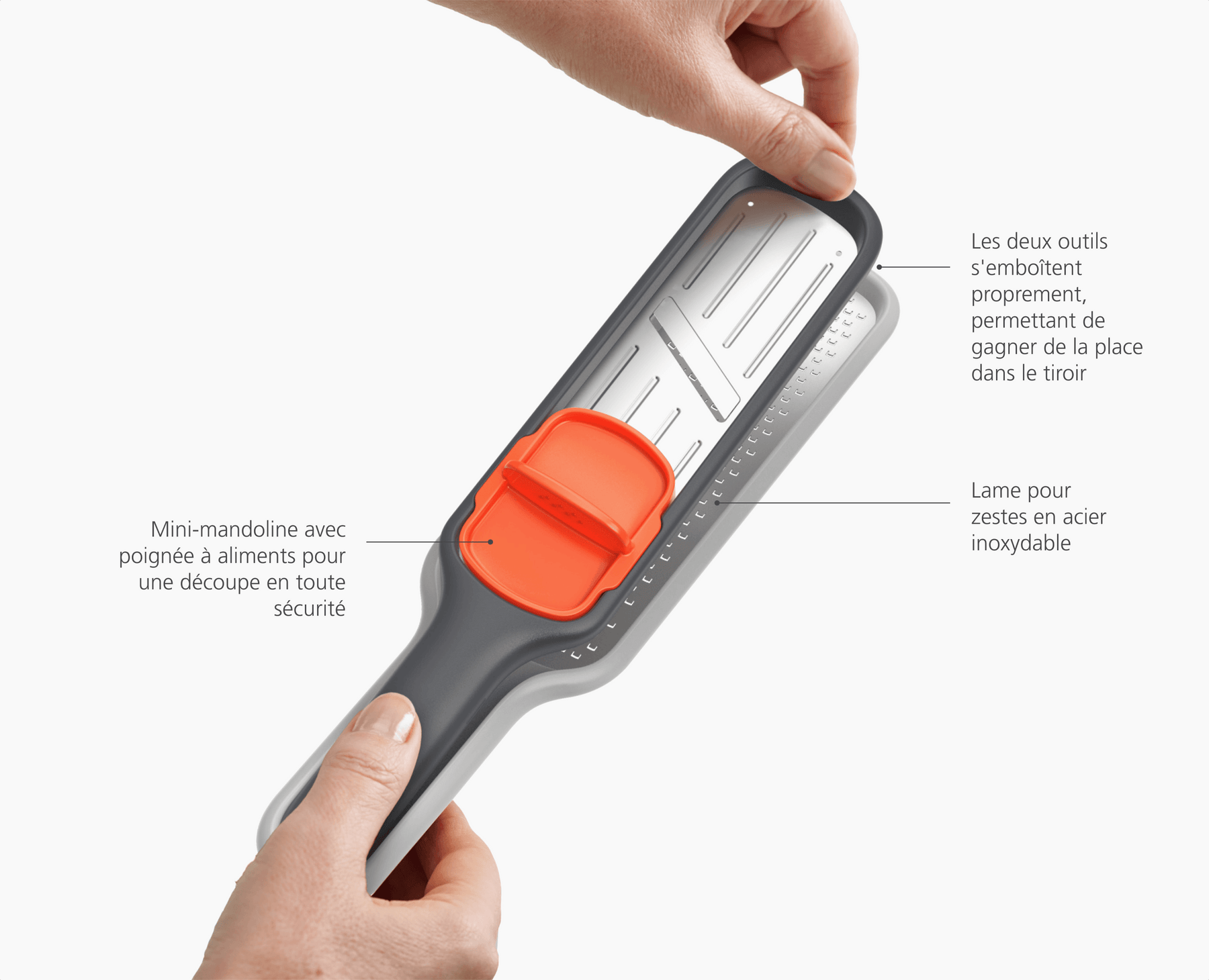 Nest™ Slice &amp; Zest Ensemble Râpe et Mandoline 2-en-1
