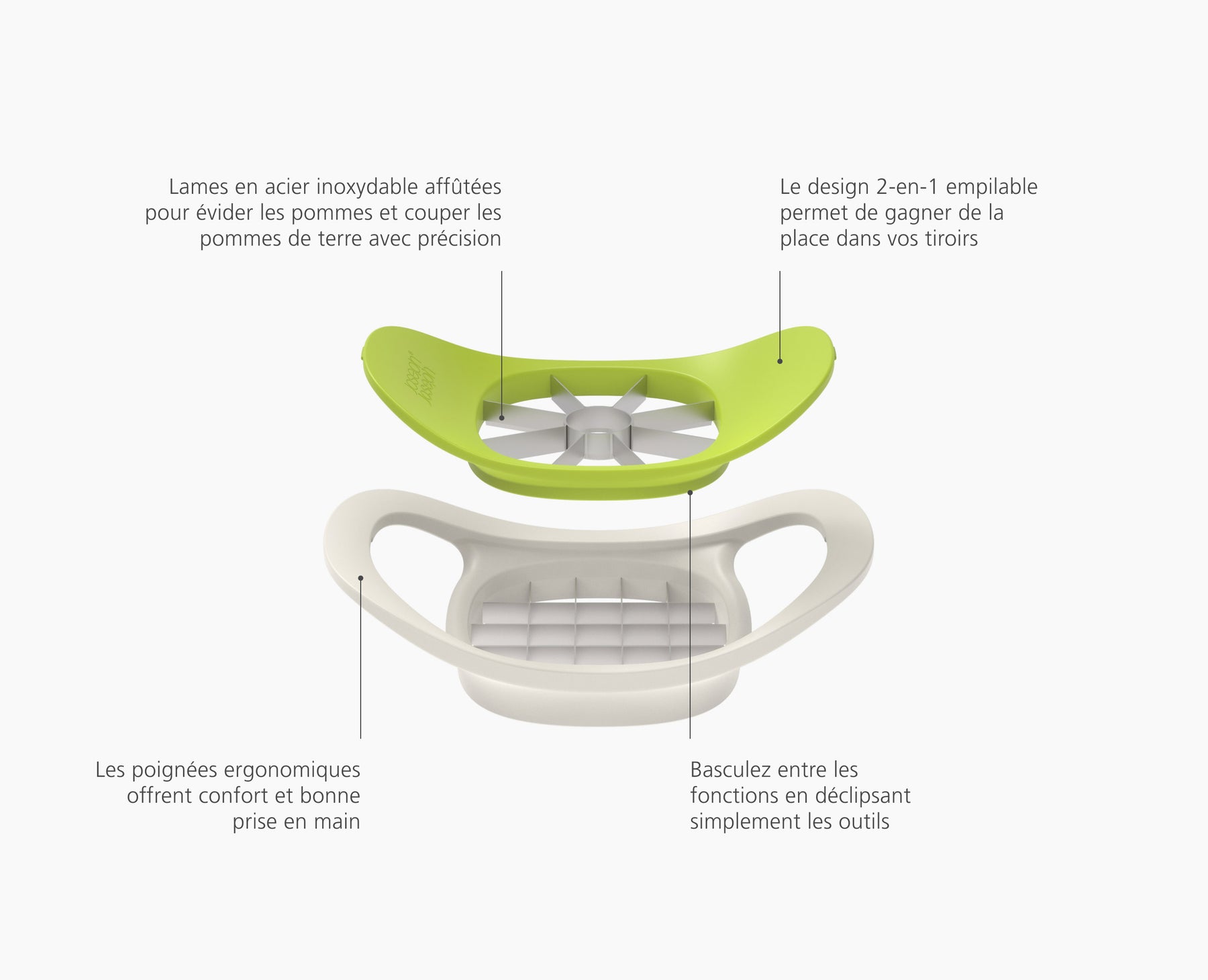 Nest™ Press 2-in-1 Fruit &amp; Vegetable Cutter