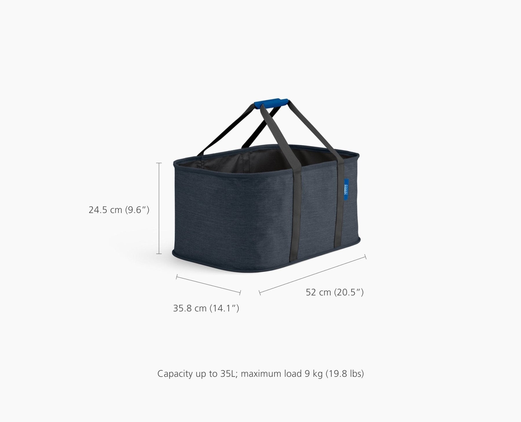 2-piece Black Tota 90L &amp; Hold-All Laundry Basket Set