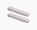 Lot de 2 Raclettes de Douche Grises Claires EasyStore™