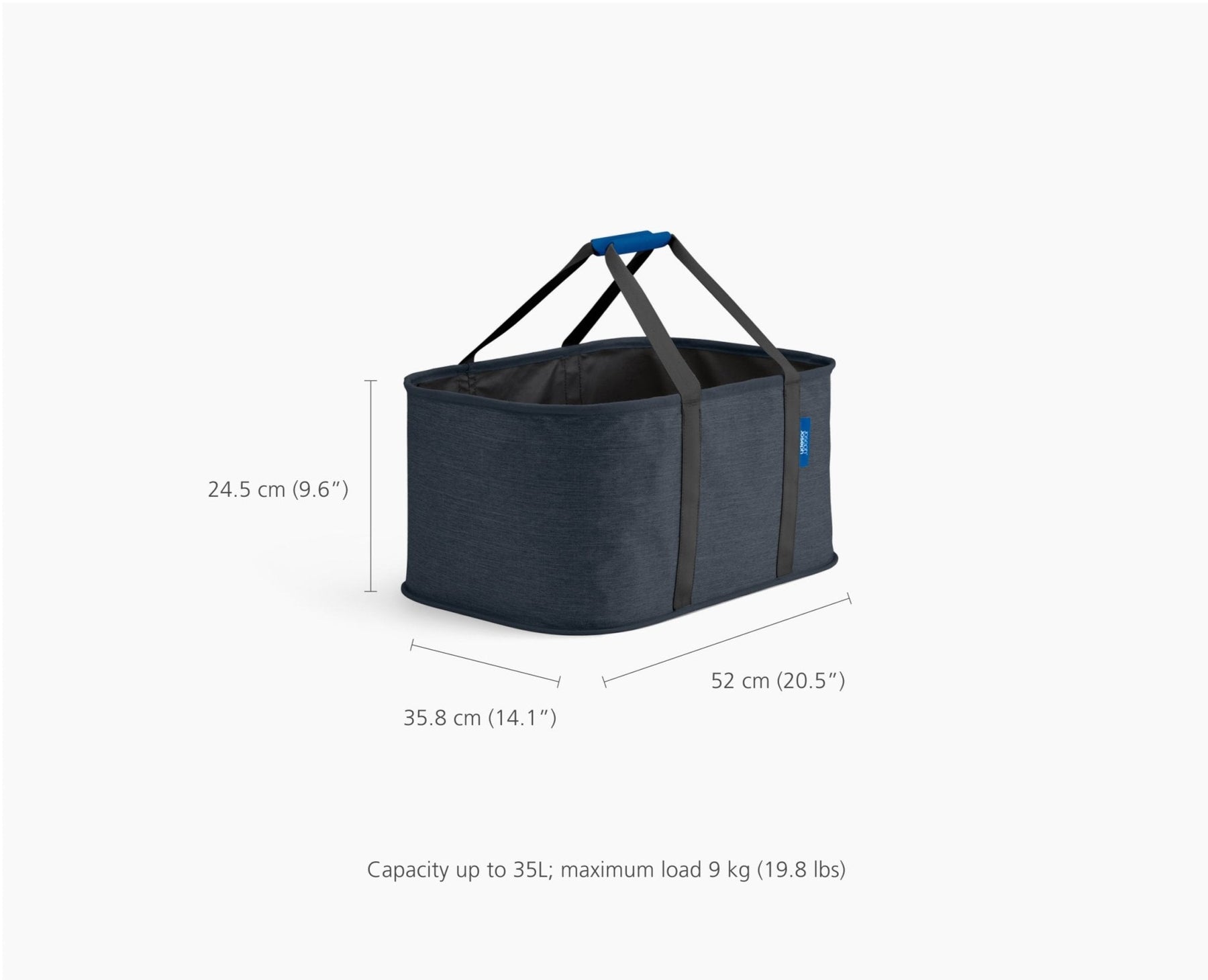 2-piece Black Tota Trio 90L &amp; Hold-All Laundry Basket Set