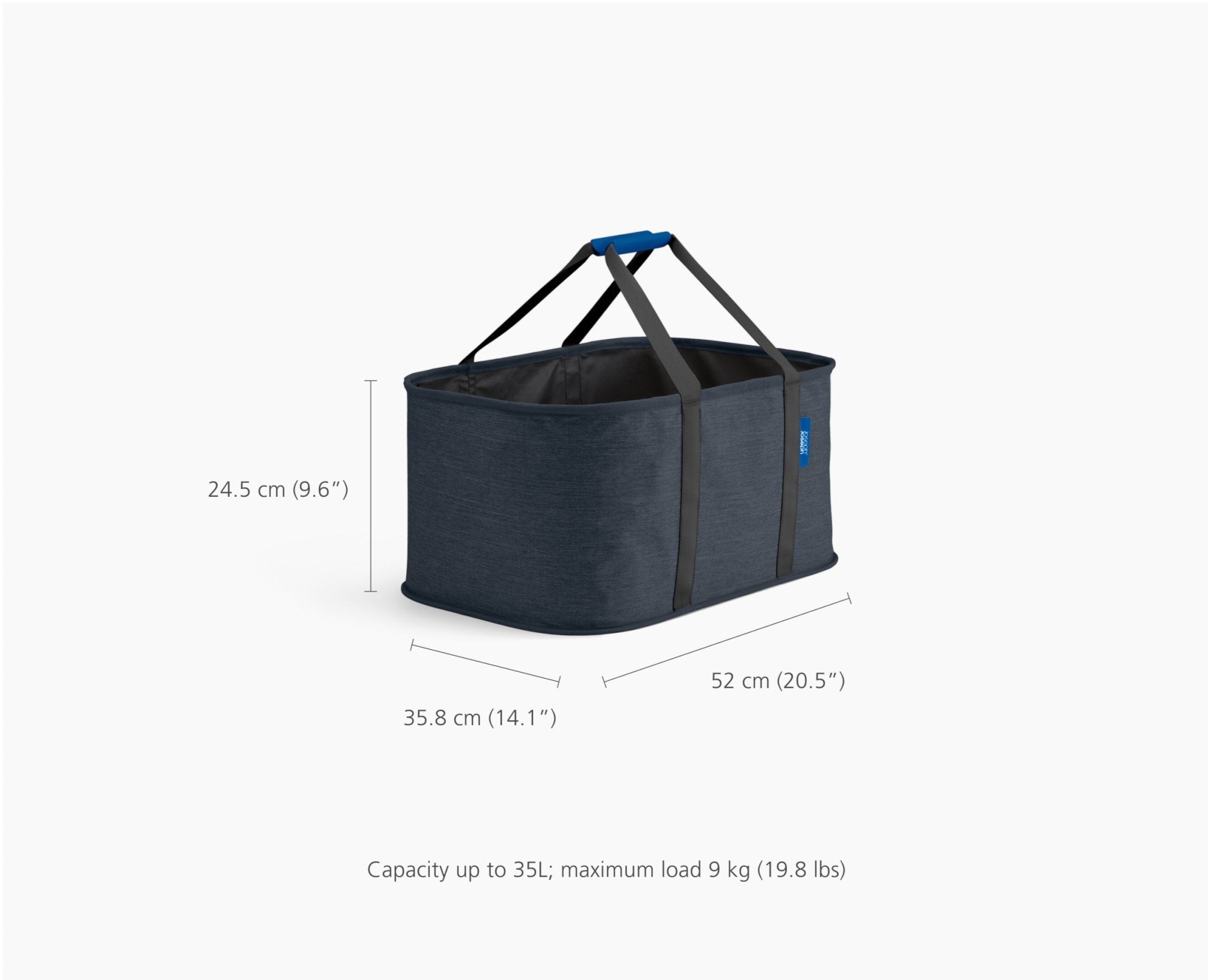 2-piece Black Tota Trio 90L &amp; Hold-All Laundry Basket Set