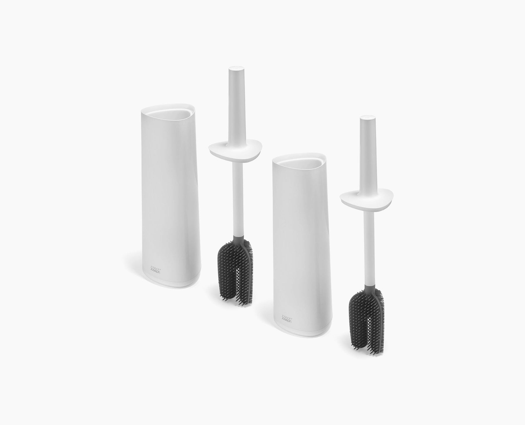 Lot de 2 brosses de toilettes Flex™ 360 blanc brillant