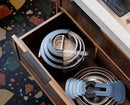 Set de Casseroles avec Porte-Couvercles Bleu Space