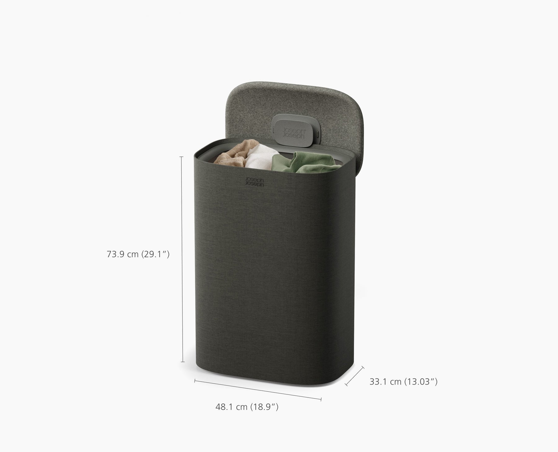 Tota 2 One 60L Panier à Linge Gris Forêt