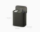 Tota 2 Trio 90L Panier à Linge de Séparation Gris Forêt
