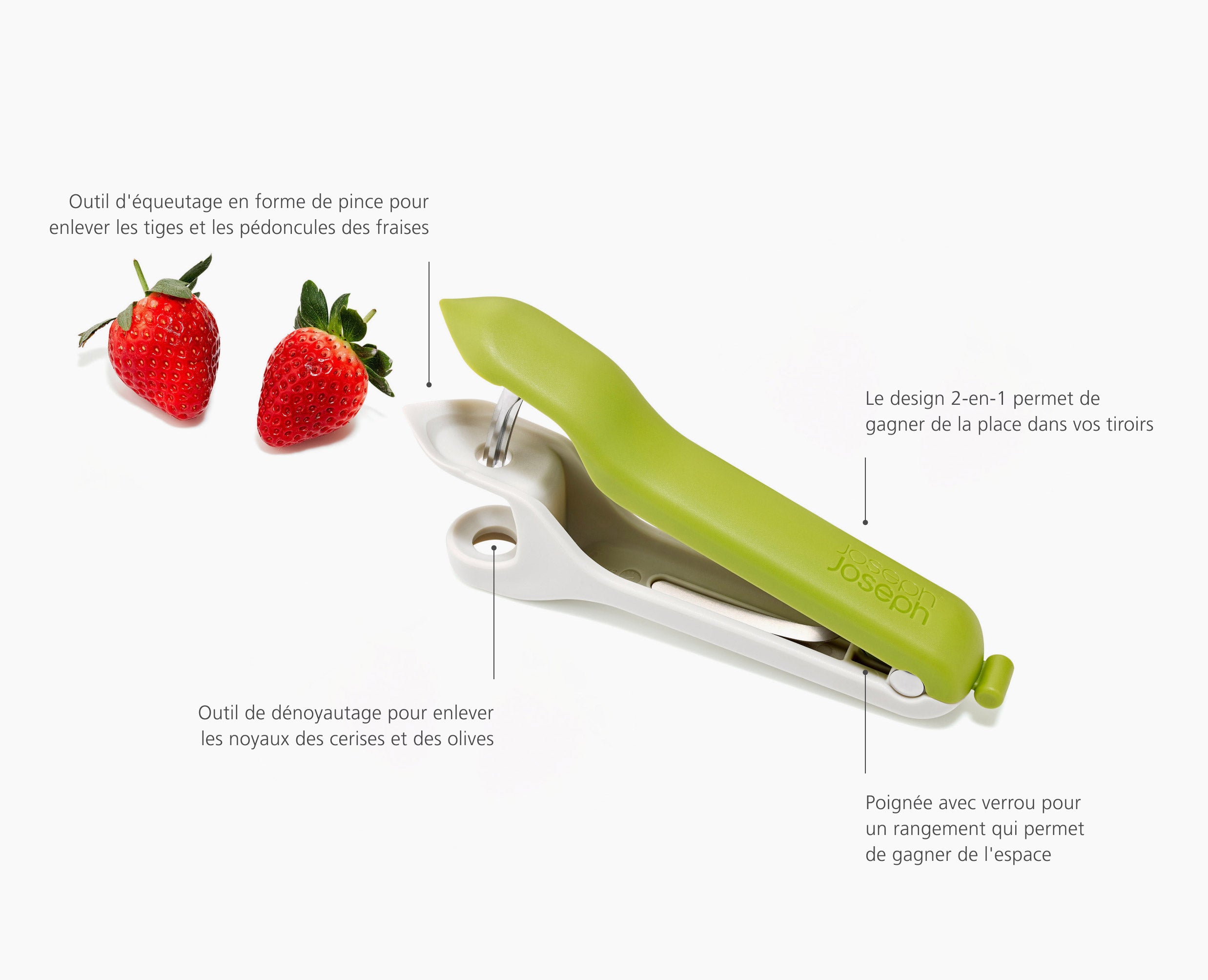 Tweezy™ 2-in-1 Pitter &amp; Huller Tool