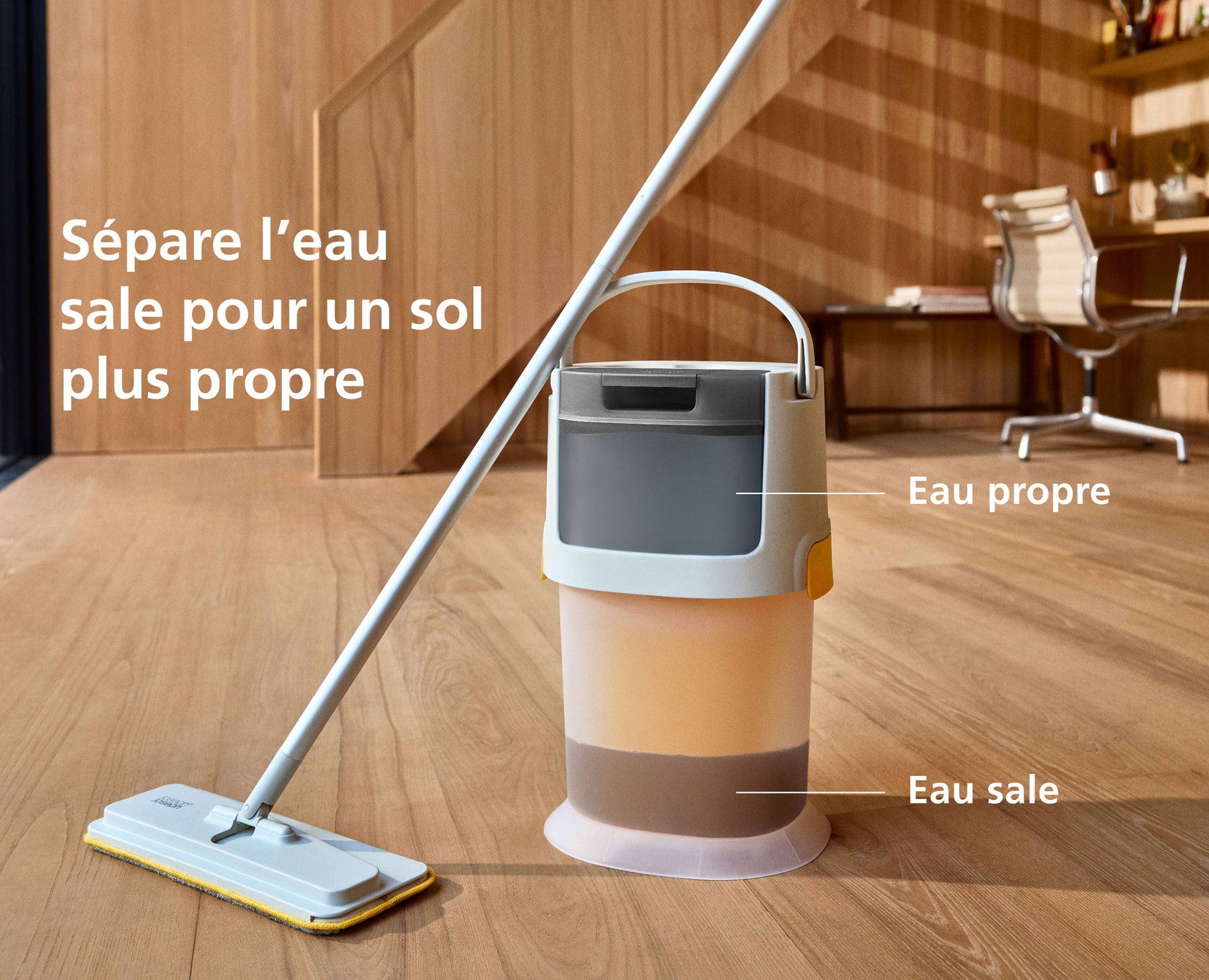 Balai Auto-essorant en Microfibre avec Seau UltraClean