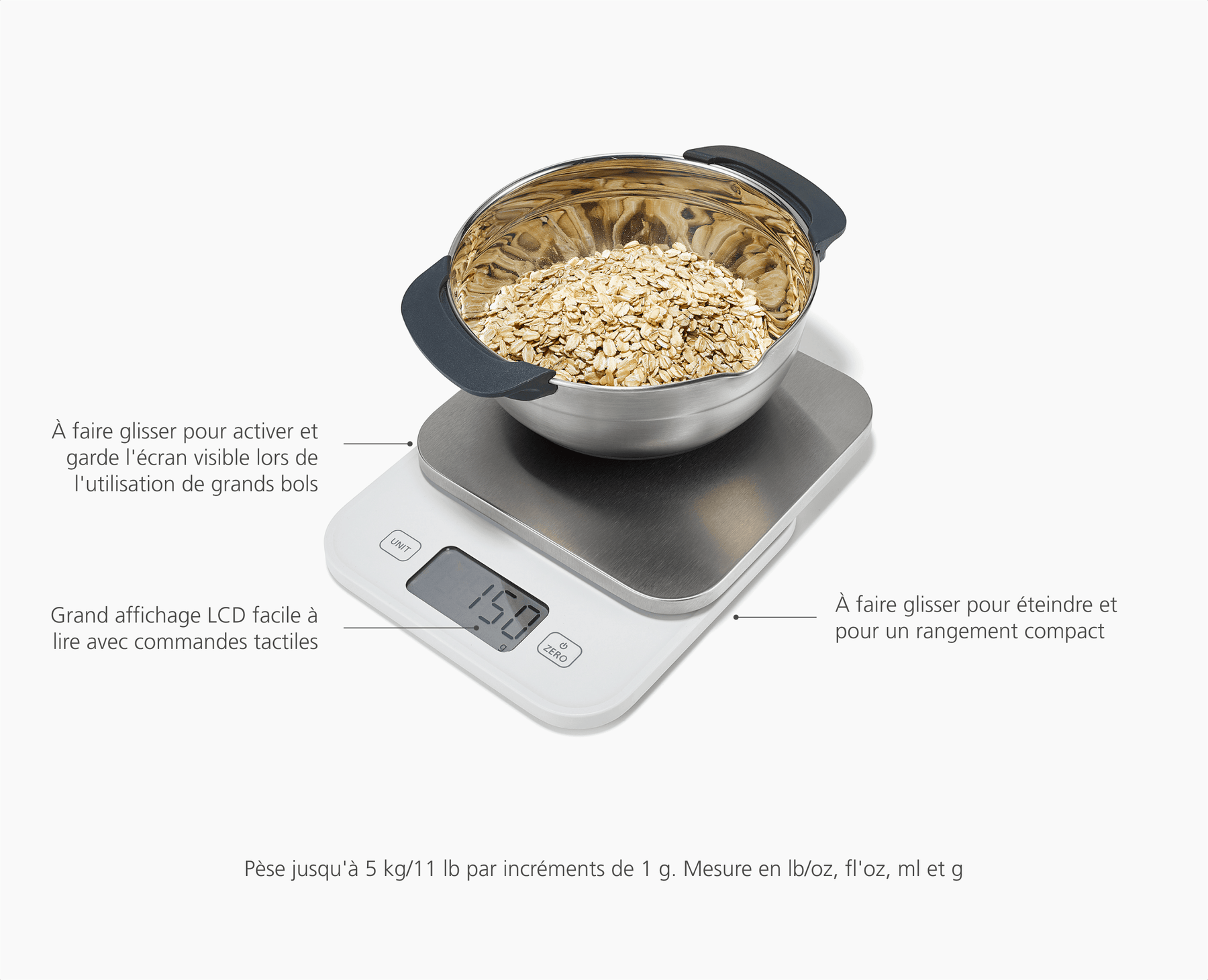 Vision™ Balance de Cuisine Numérique Compacte