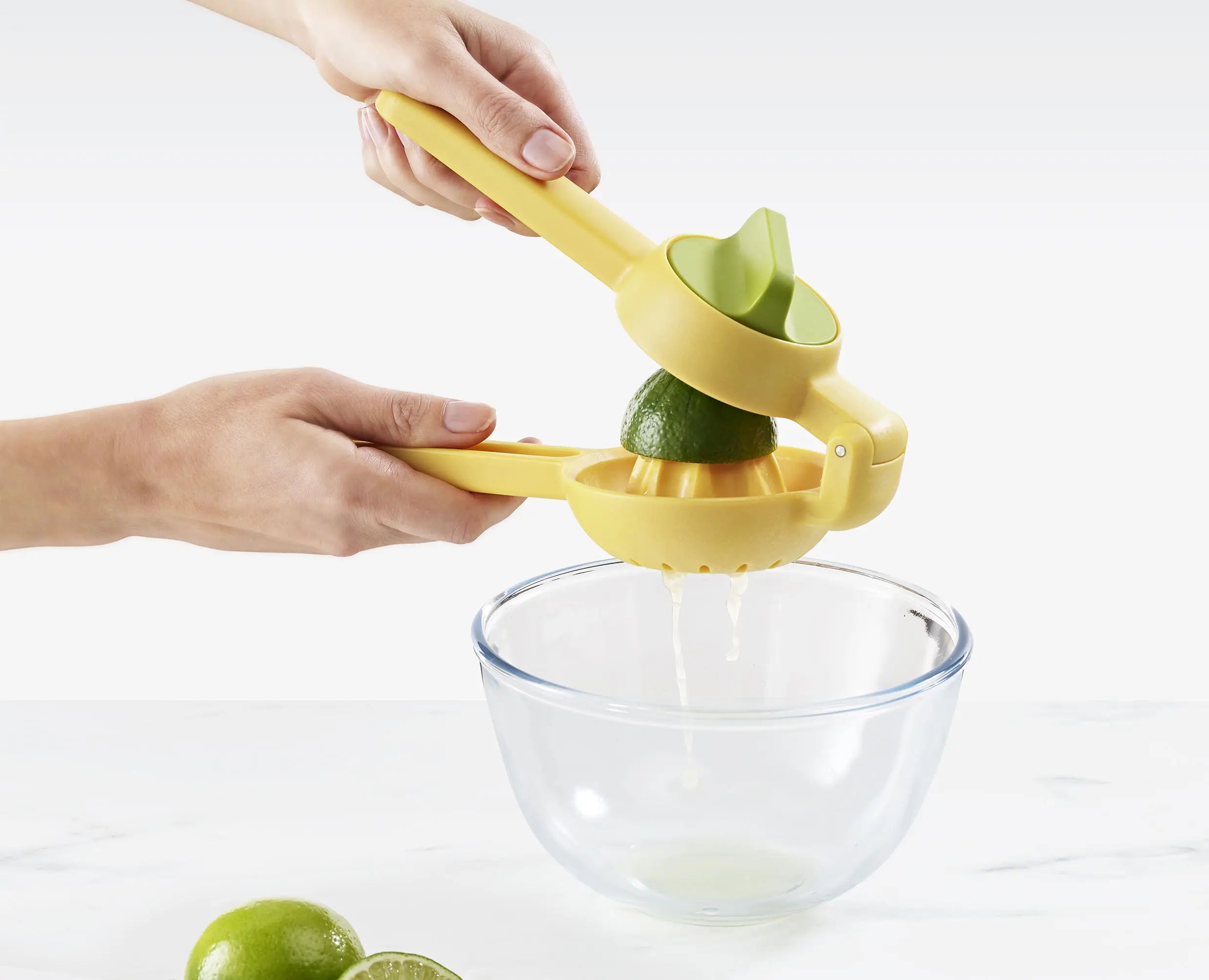 Presse-citron Presse-agrumes ¿¿ main et extraction de presse-agrumes Double  bol Citron Lime Squeezer Facile ¿¿ utiliser Clean Juicer