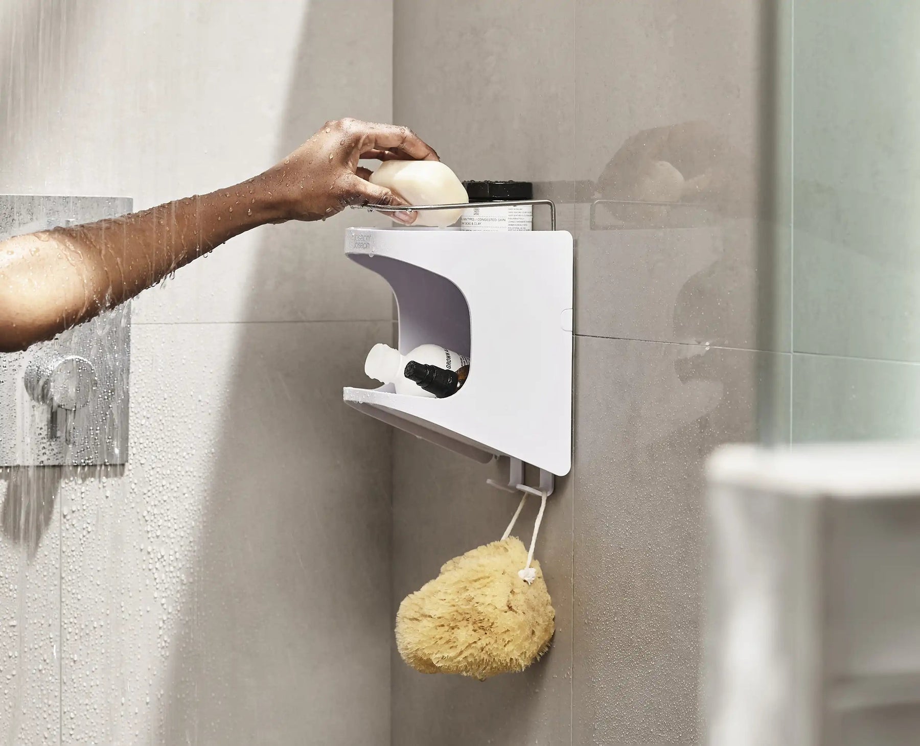 Brosse WC avec support, brosse de salle de bain compacte et fine pour le  rangement de