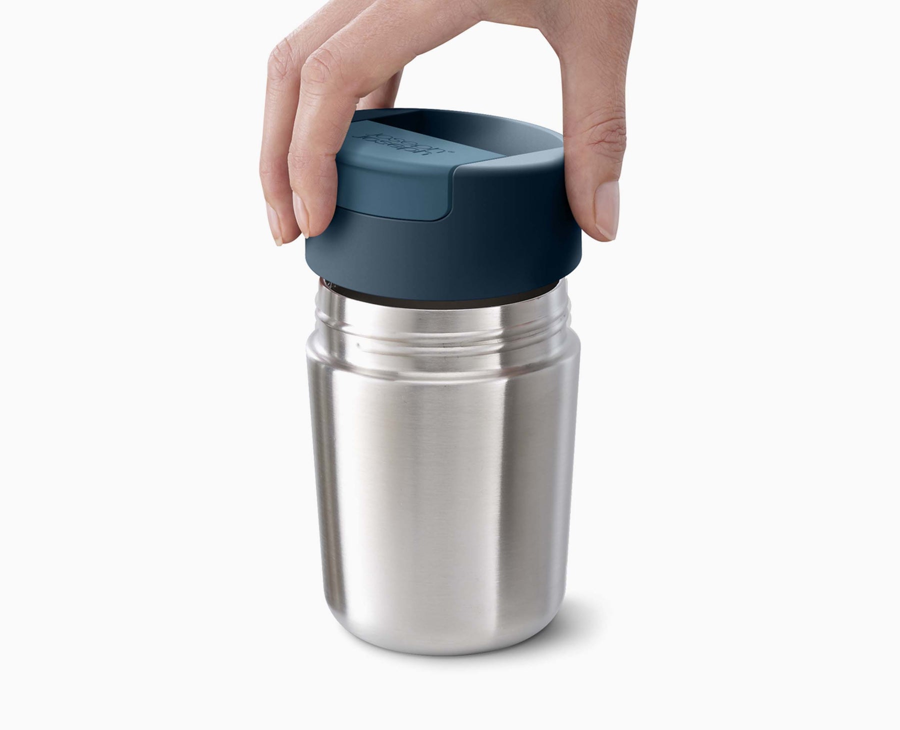 Sipp™ Steel Travel Mug with Hygienic Lid 340ml - 81125 - Image 5