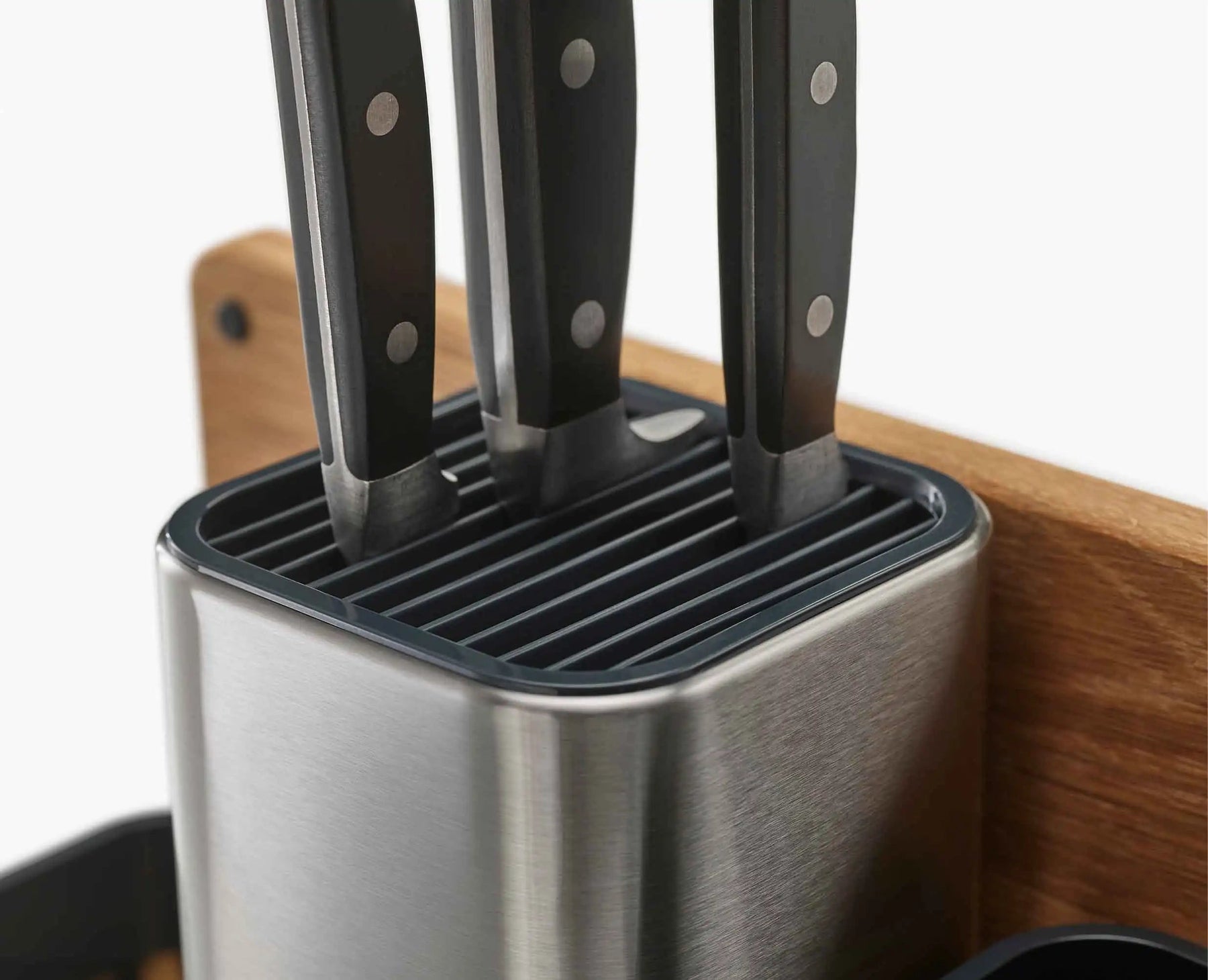 Porta Utensili Da Cucina IBILI - Acciaio Inossidabile, Argento, 18.59x10x10 Cm, Organizzatore - Foto 8