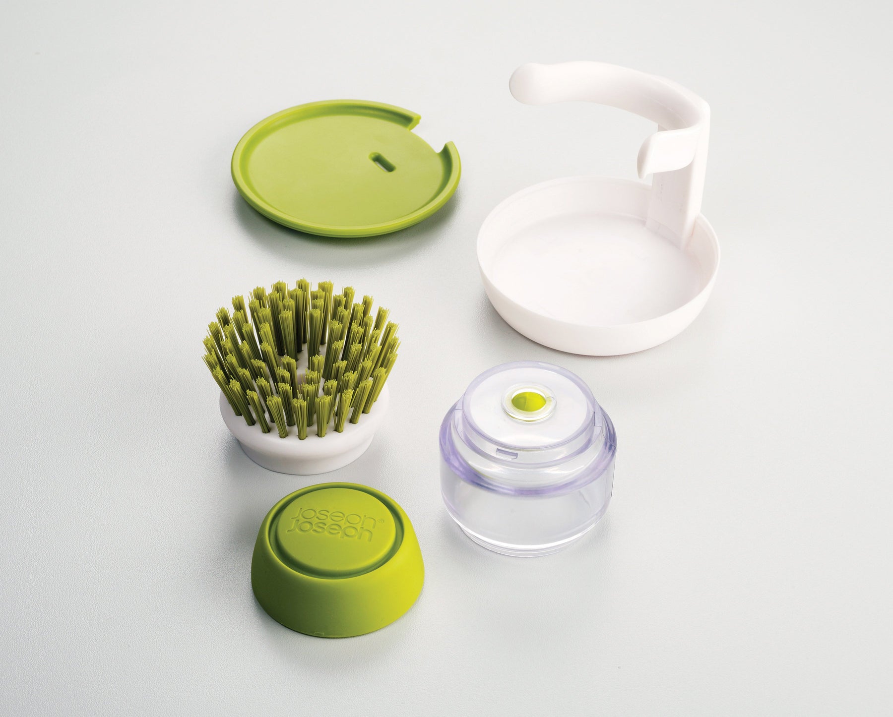 Brosse avec Réservoir Liquide Vaisselle Palm Scrub™
