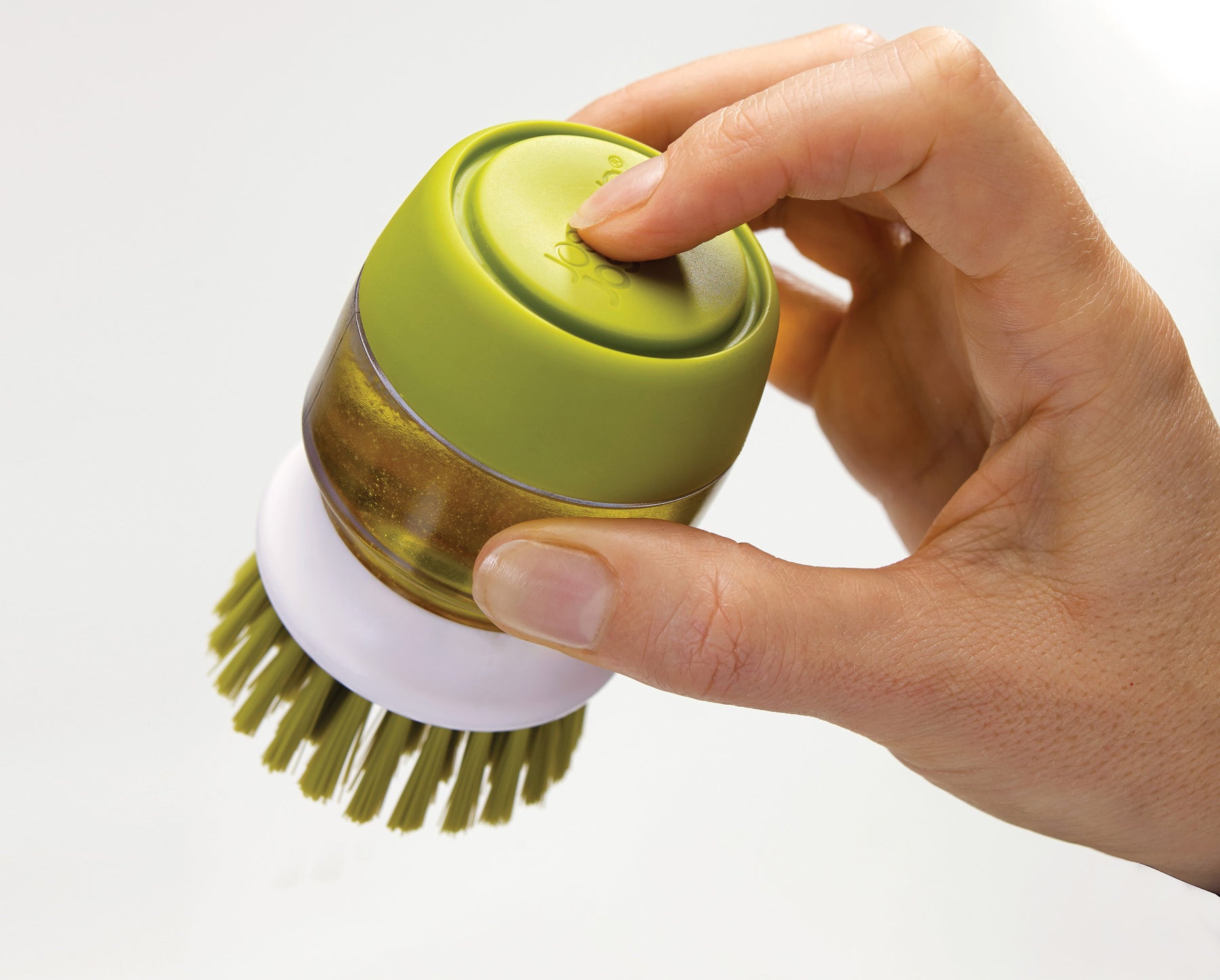 Brosse avec Réservoir Liquide Vaisselle Palm Scrub™